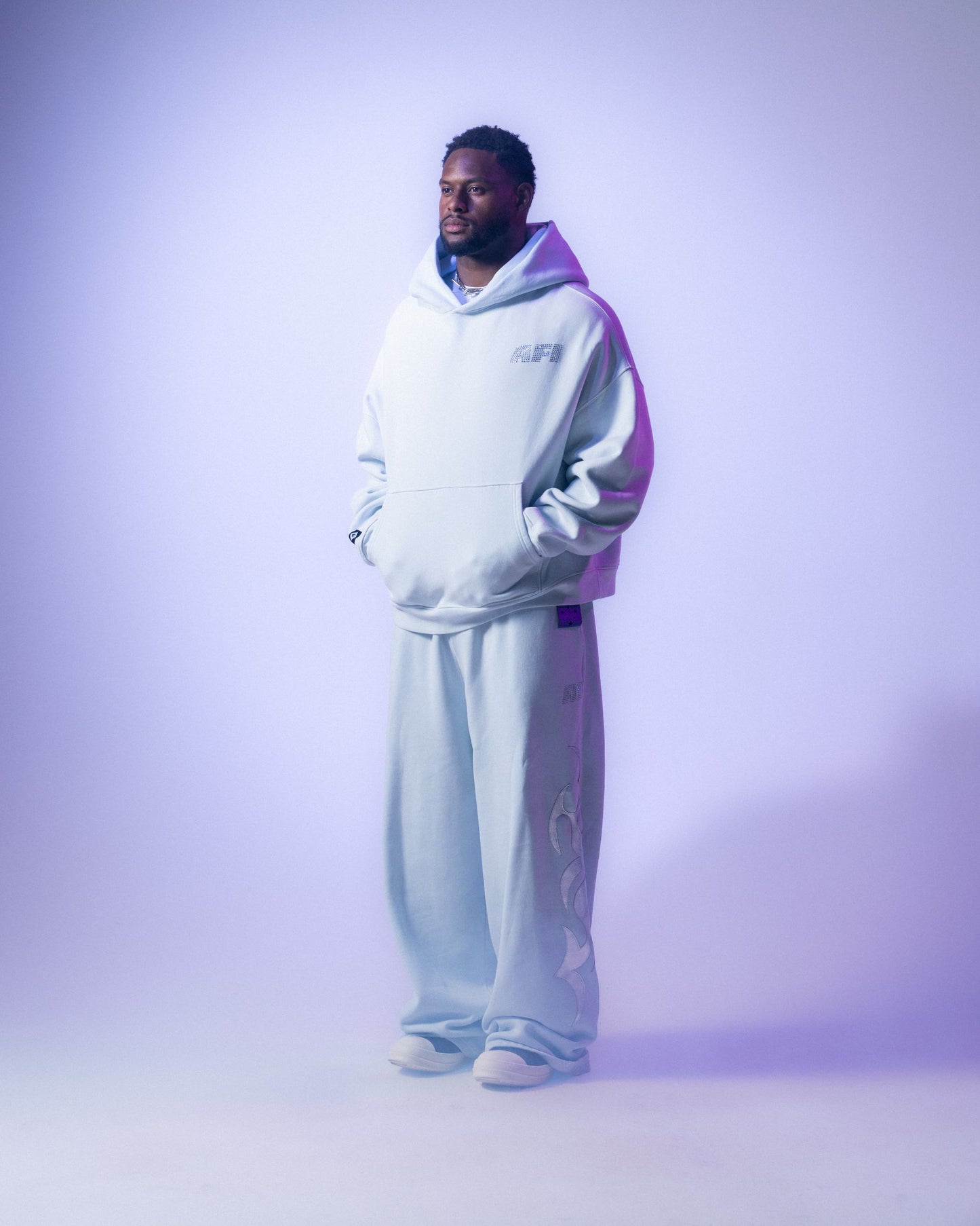 AFI OVERSIZED HOODIE - BABY BLUE