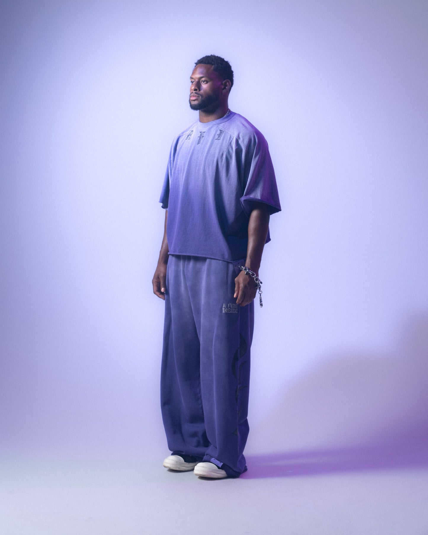 AFI MOCKNECK TEE - PURPLE