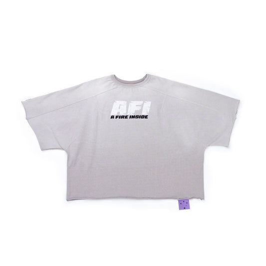 AFI MOCKNECK TEE - GREY